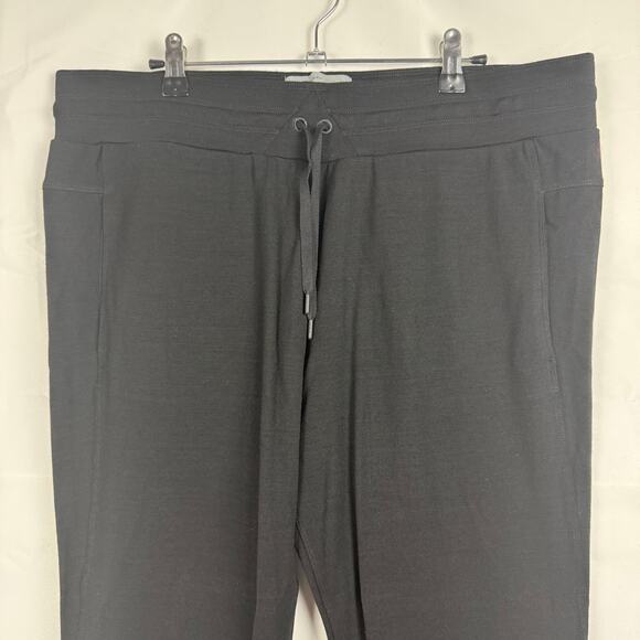 Icebreaker Black Women's Crush Pants Soft Merino Wool Blend NWT Ankle Joggers XL - Picture 3 of 15